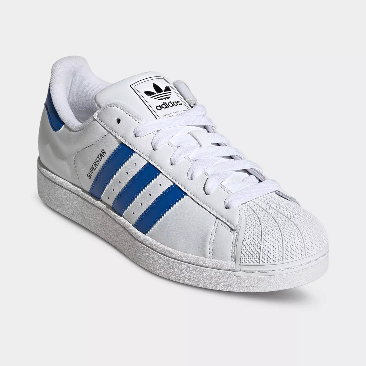 New Arrival Adidas Original SUPERSTAR II Men -WHITE/ROYAL BLUE/BLACK