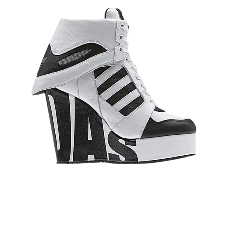 adidas JS Streetball Platform Jeremy Scott White Black (Women's) dealsale365
