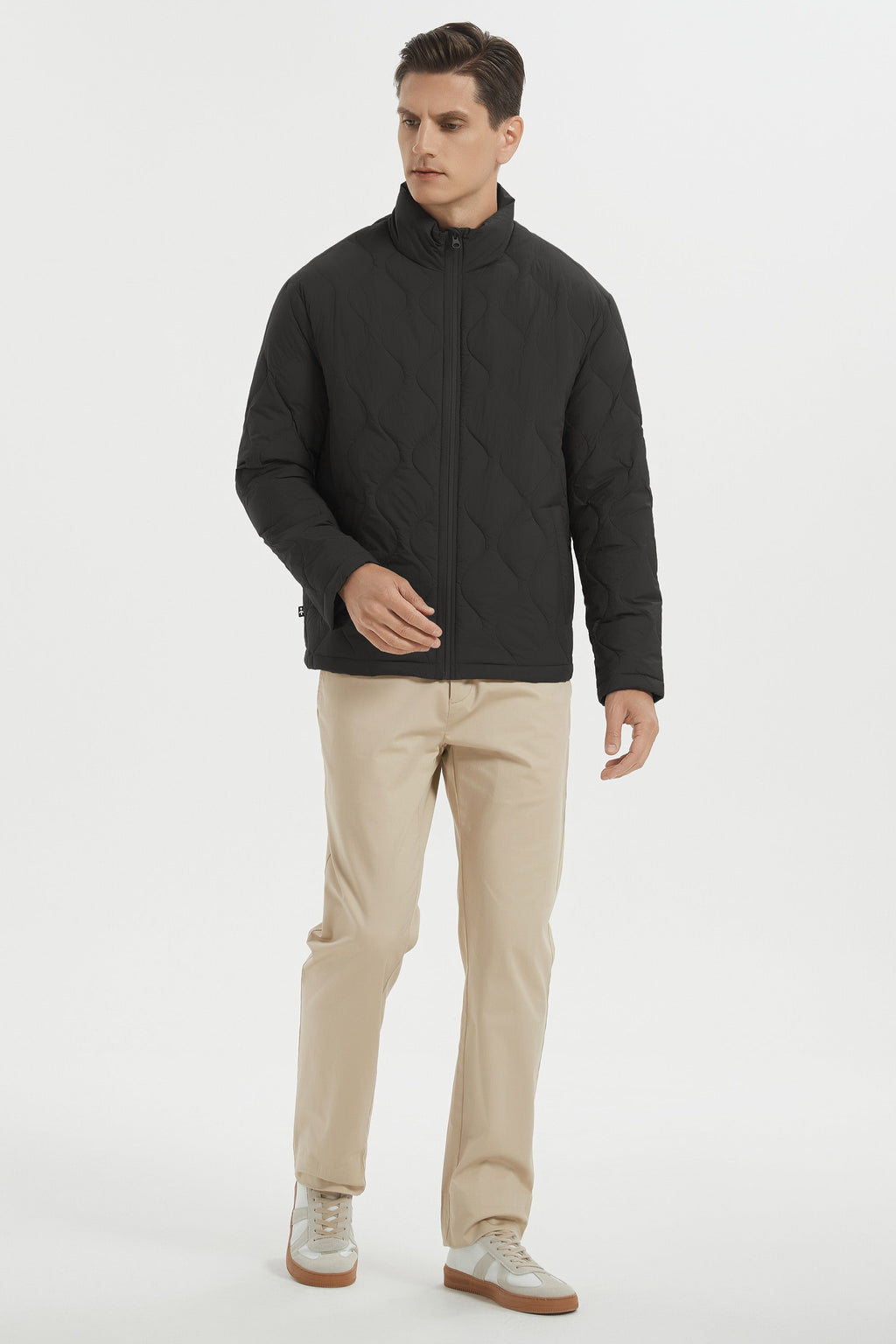 Hot-Sale Lightweight Quilted Down Bomber Jackets Full Zip