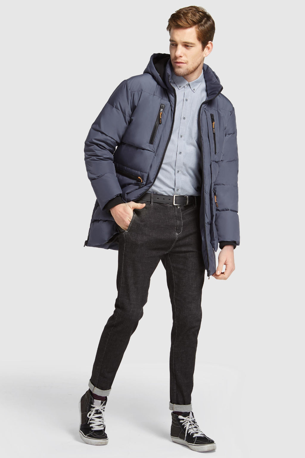Hot-Sale 092 Universe Hooded Thickened Down Jacket