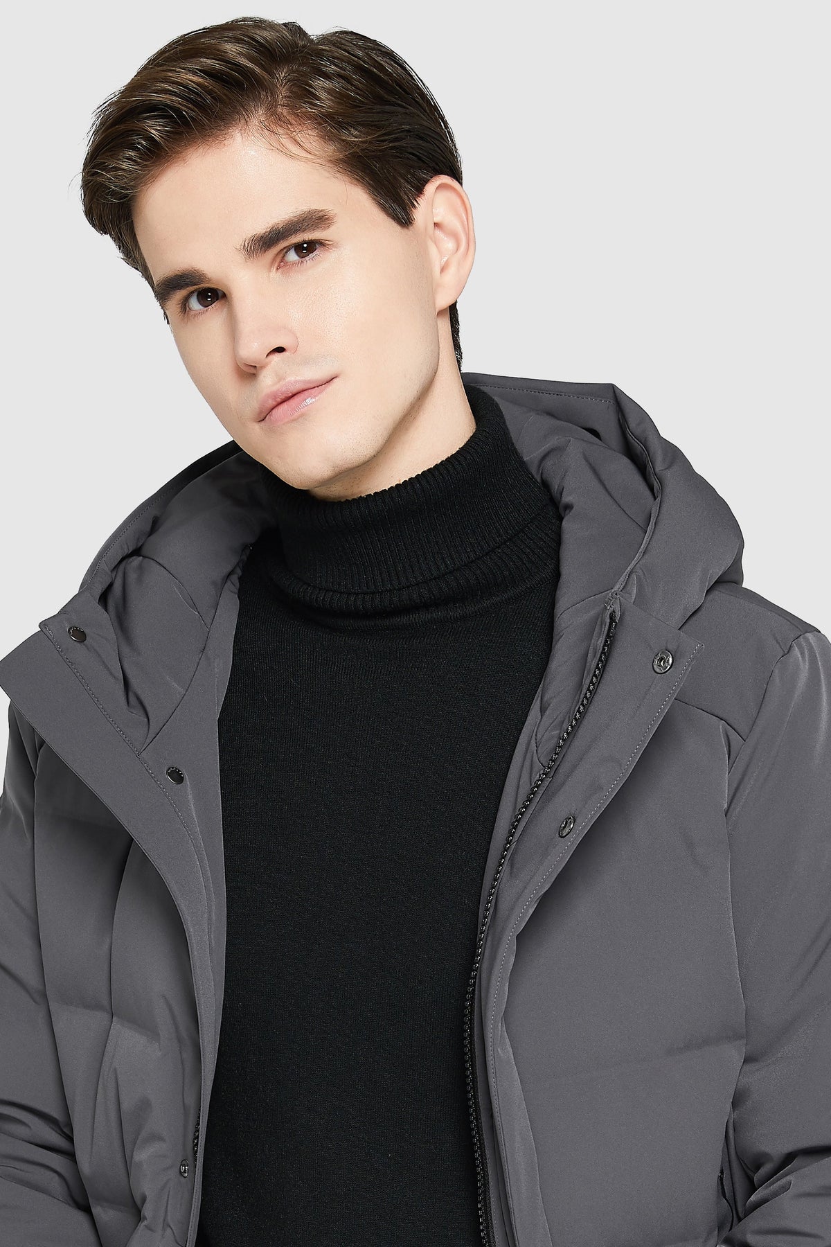 Hot-Sale Double Snap Thickened Down Jacket