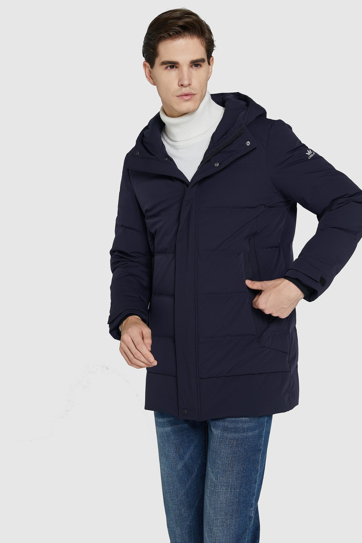 Hot-Sale Double Snap Thickened Down Jacket