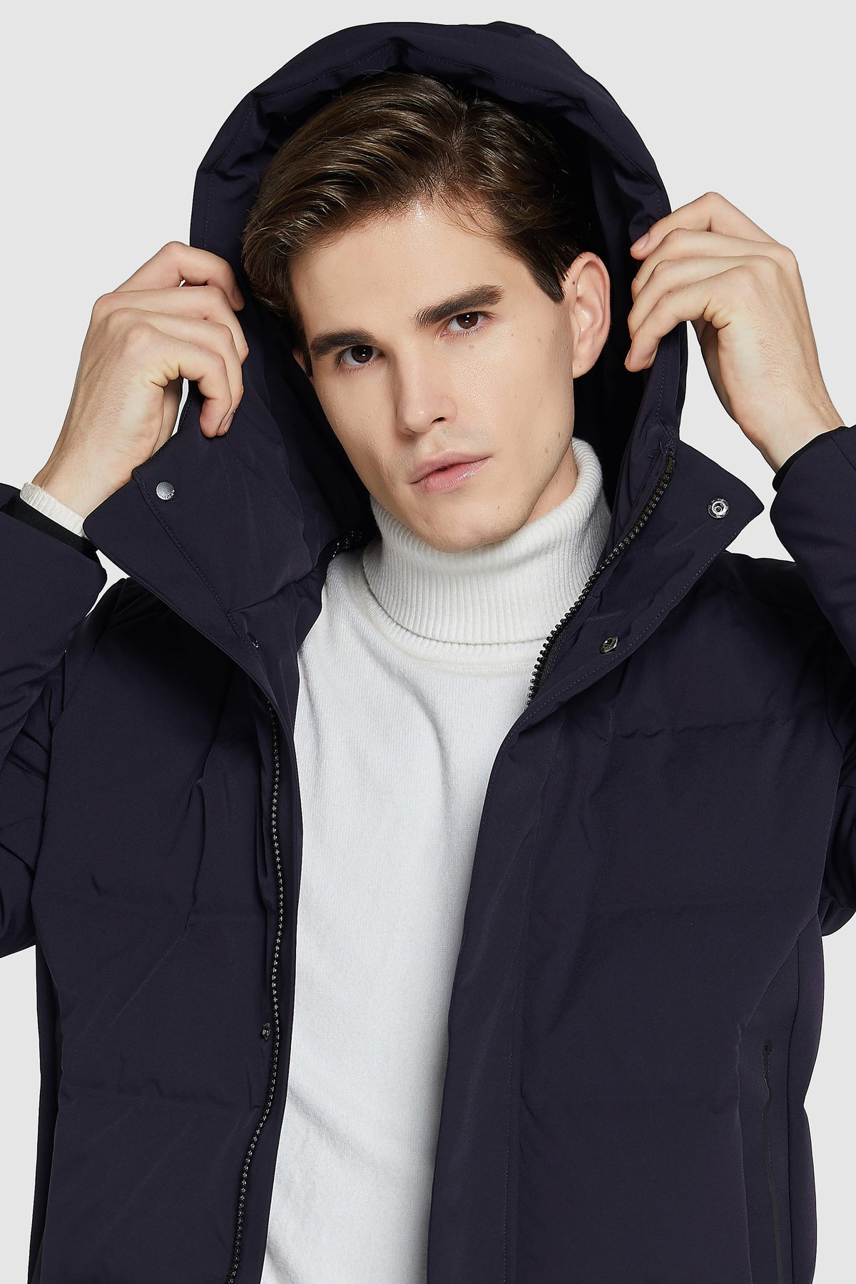 Hot-Sale Double Snap Thickened Down Jacket