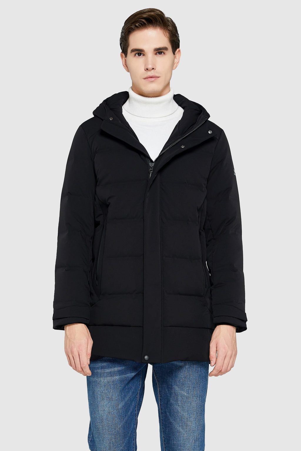 Hot-Sale Double Snap Thickened Down Jacket