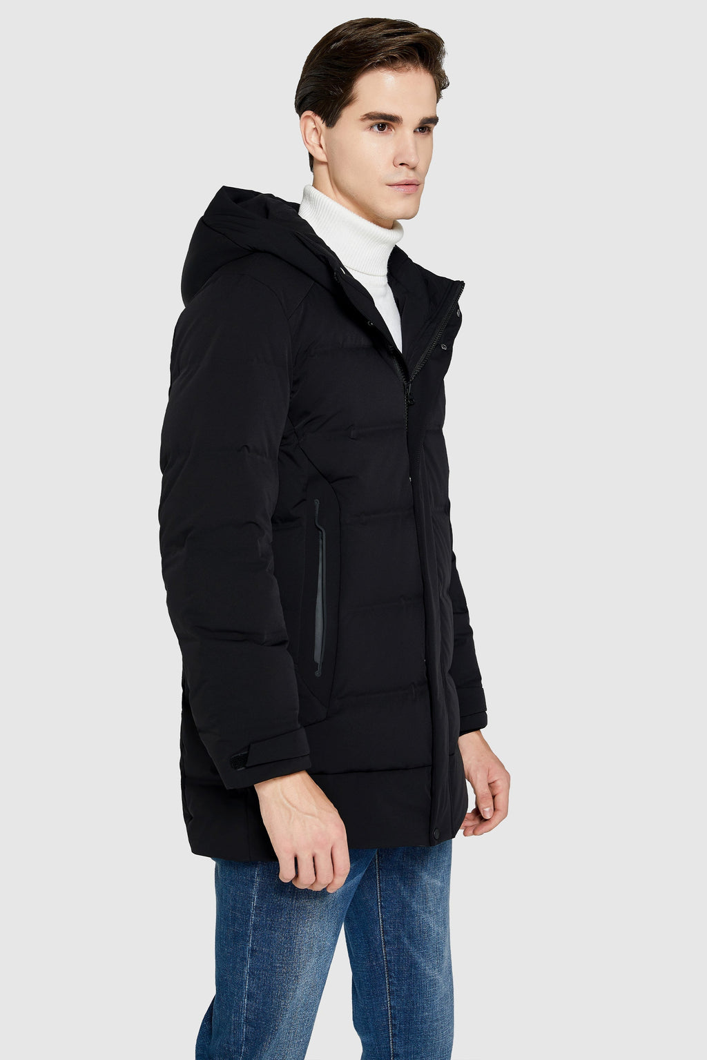 Hot-Sale Double Snap Thickened Down Jacket