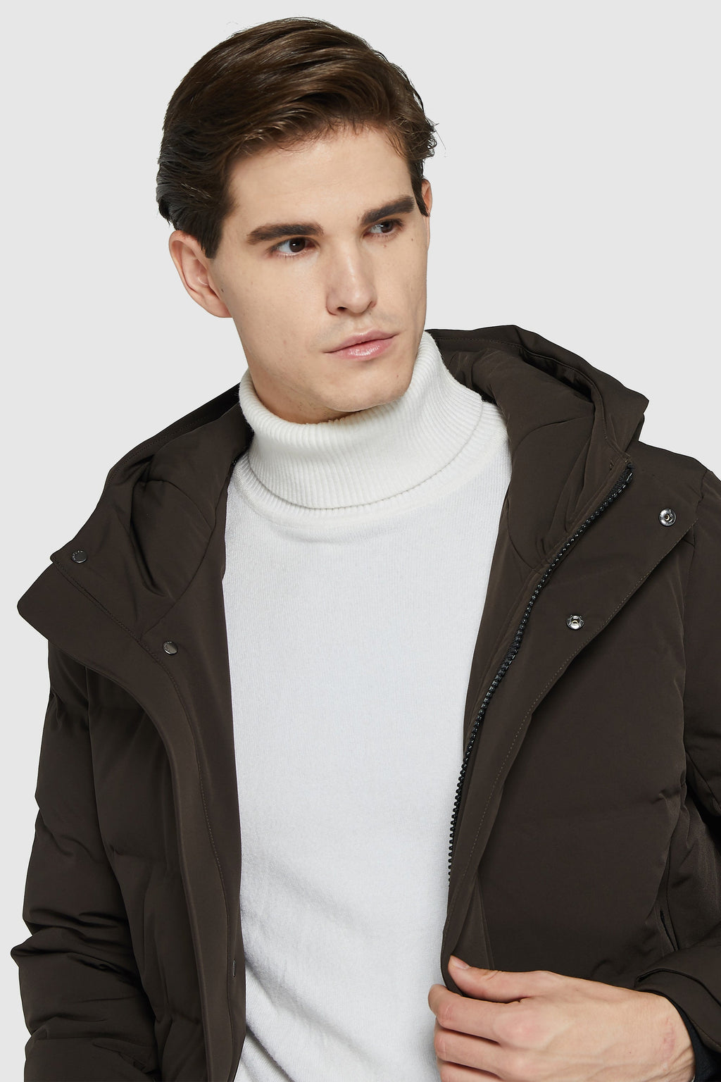 Hot-Sale Double Snap Thickened Down Jacket