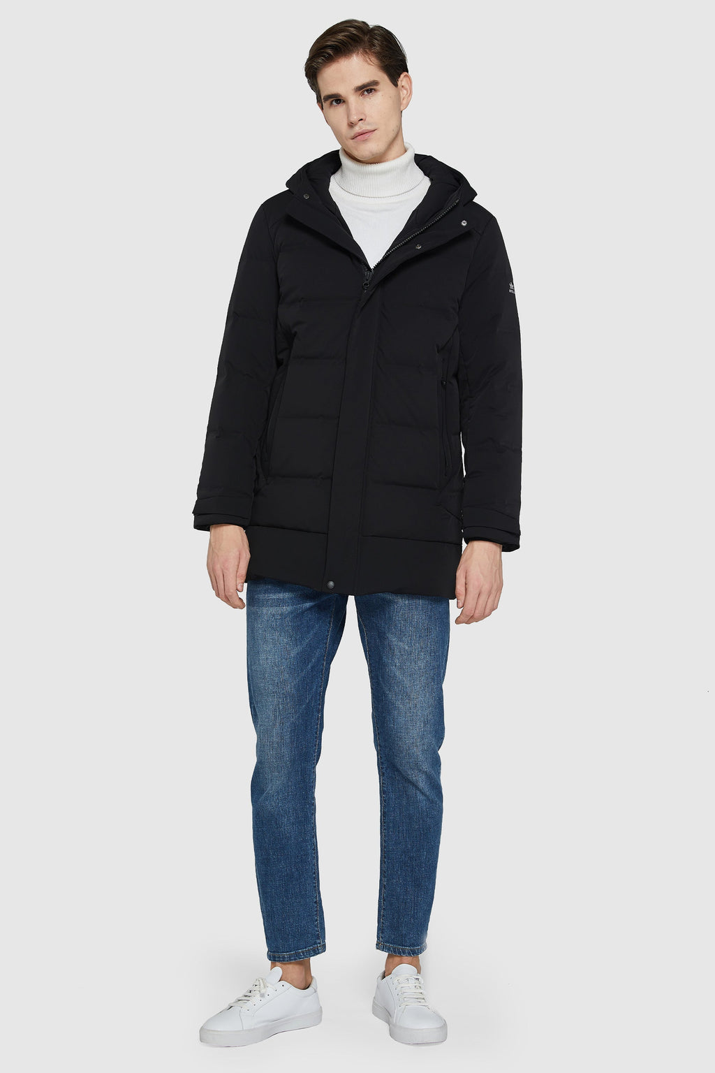Hot-Sale Double Snap Thickened Down Jacket