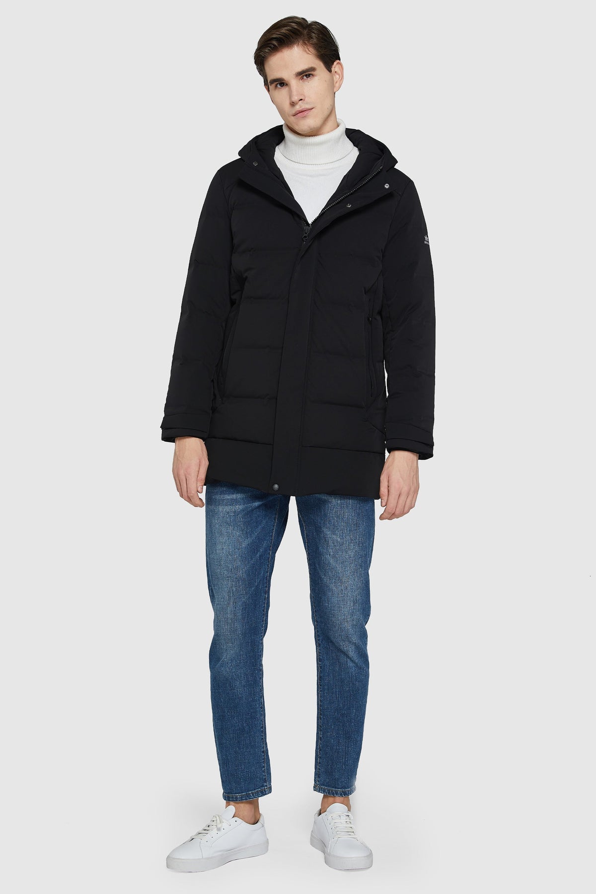 Hot-Sale Double Snap Thickened Down Jacket