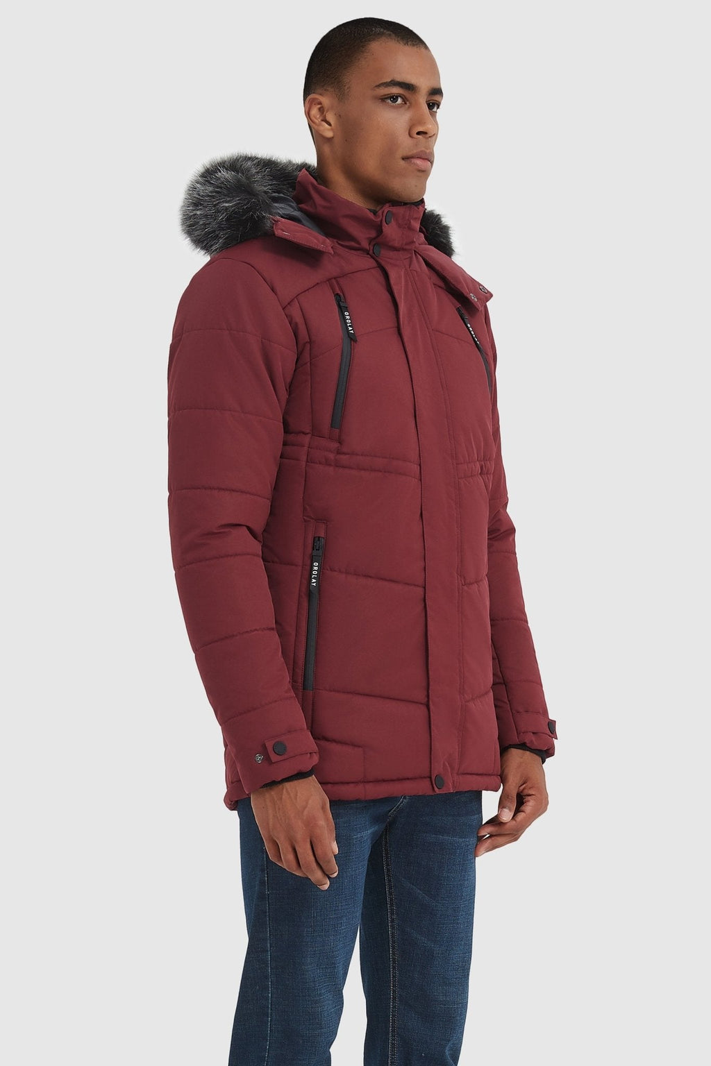 Hot-Sale Hooded Mountain Parka with Faux Fur