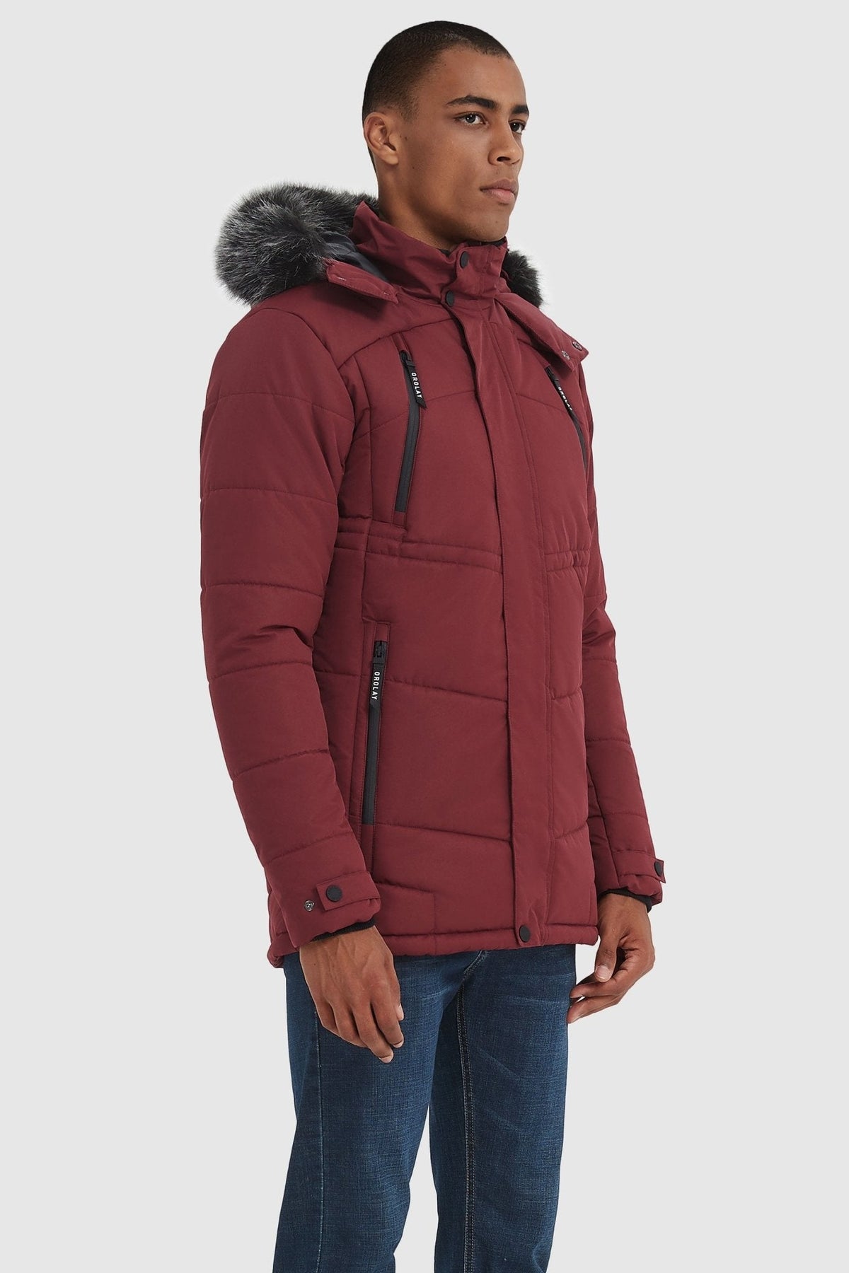 Hot-Sale Hooded Mountain Parka with Faux Fur