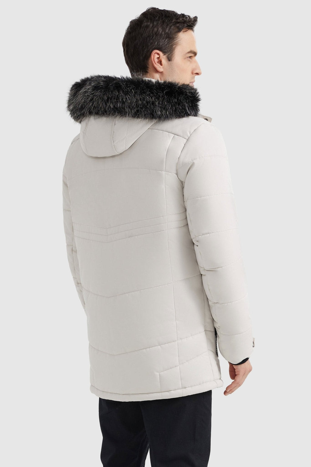 Hot-Sale Hooded Mountain Parka with Faux Fur