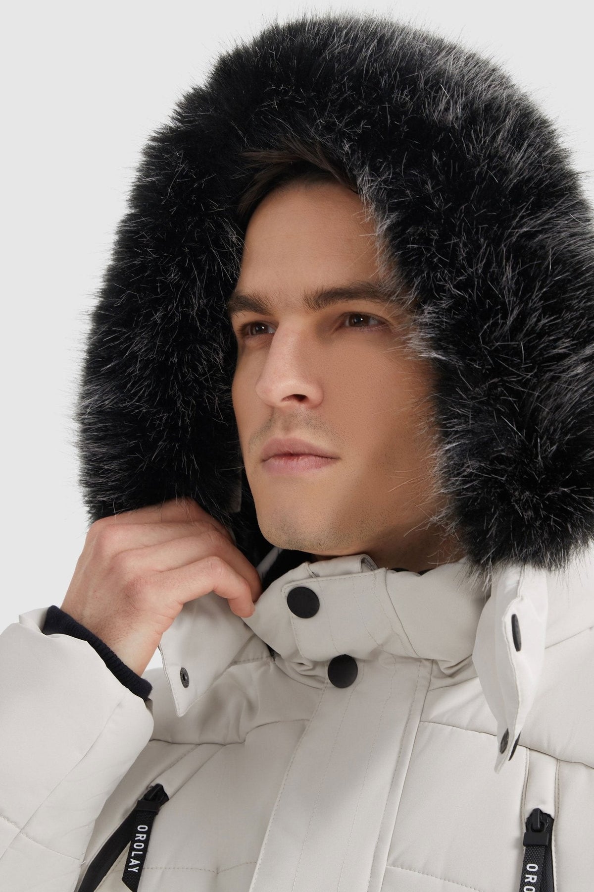 Hot-Sale Hooded Mountain Parka with Faux Fur