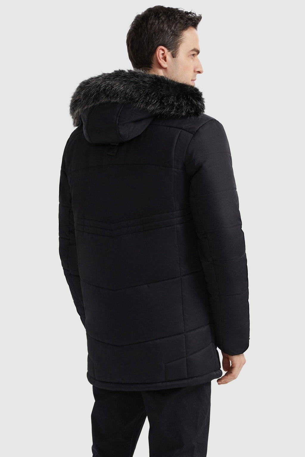 Hot-Sale Hooded Mountain Parka with Faux Fur
