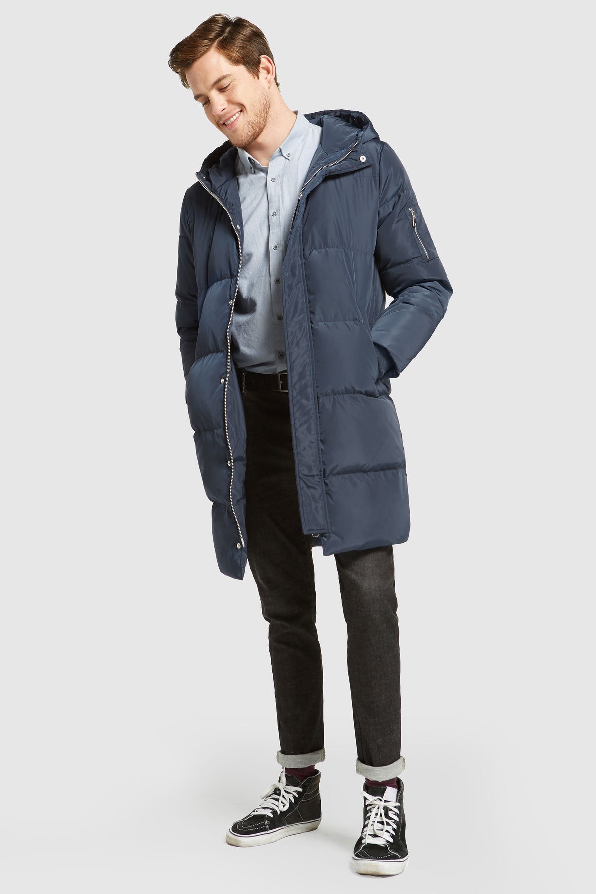 Hot-Sale Knee Length Winter Thickened Down Jacket