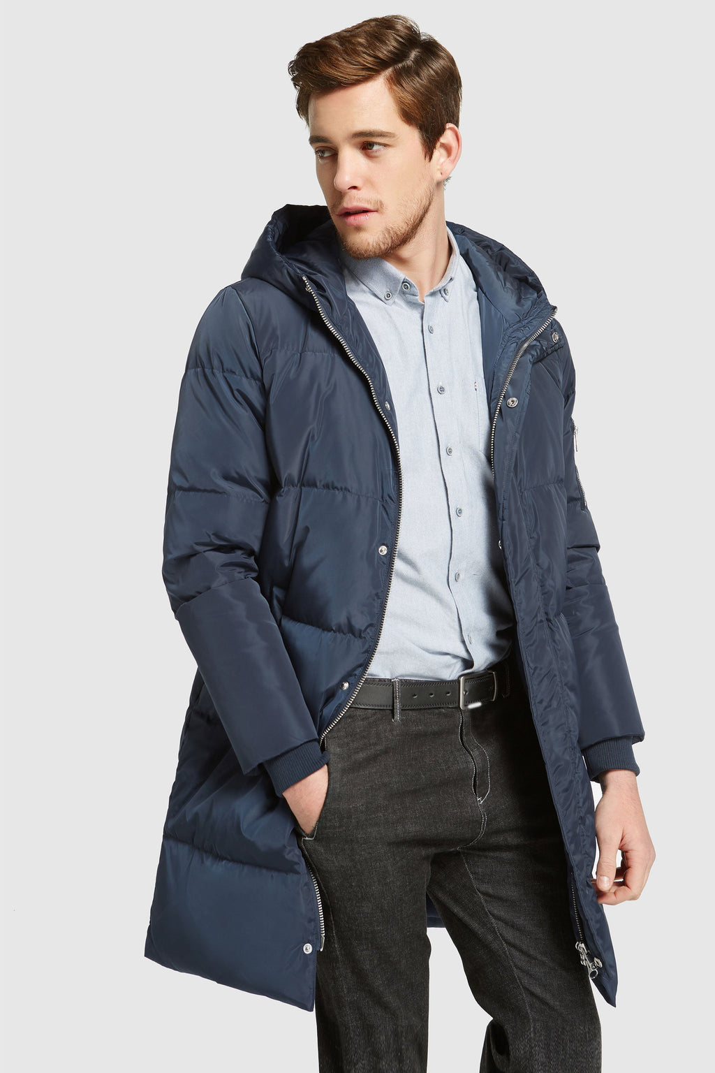 Hot-Sale Knee Length Winter Thickened Down Jacket