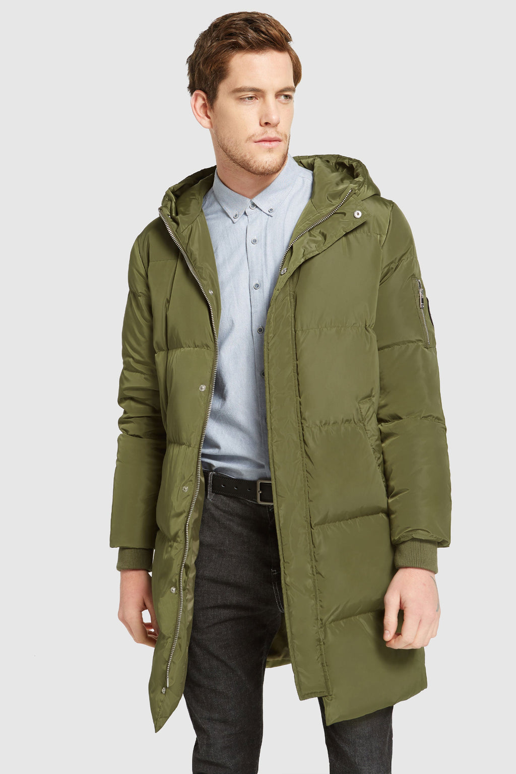 Hot-Sale Knee Length Winter Thickened Down Jacket