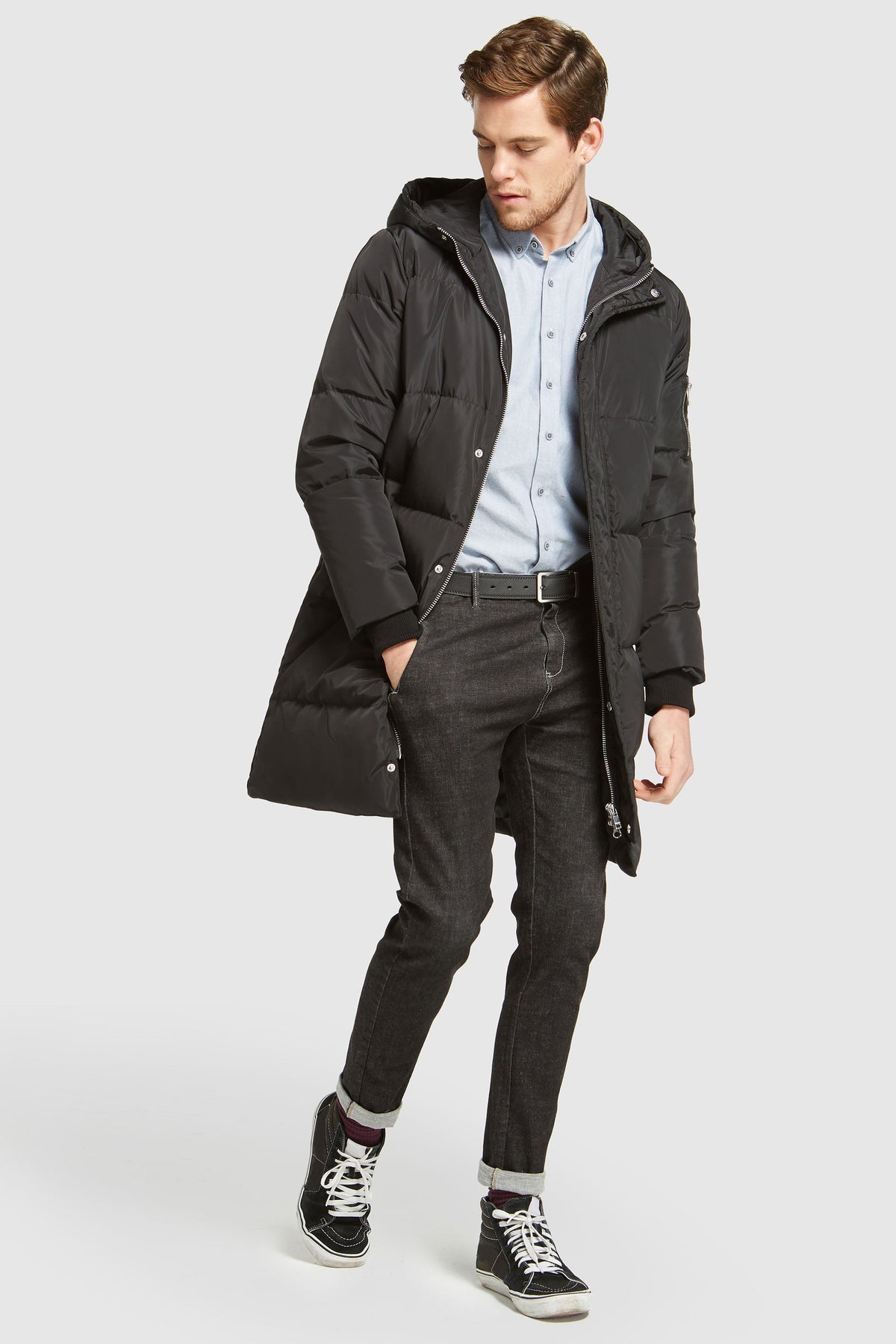 Hot-Sale Knee Length Winter Thickened Down Jacket