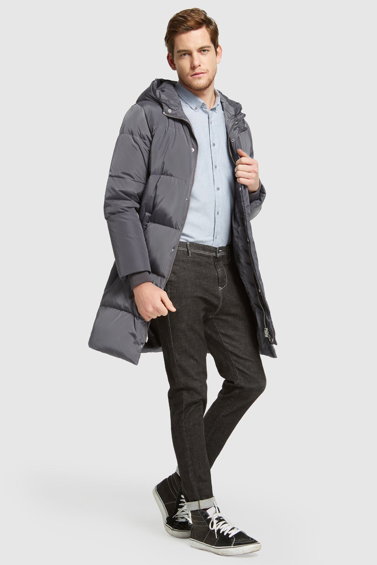 Hot-Sale Knee Length Winter Thickened Down Jacket