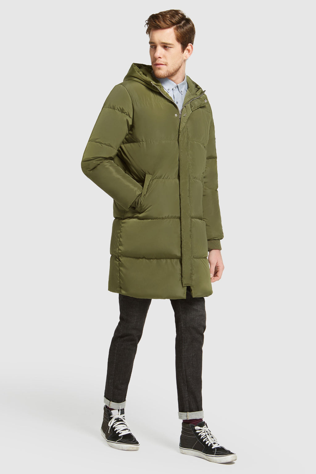 Hot-Sale Knee Length Winter Thickened Down Jacket