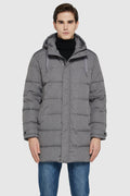 Hot-Sale Mid-Length Warm Hooded Puffer Down Jacket