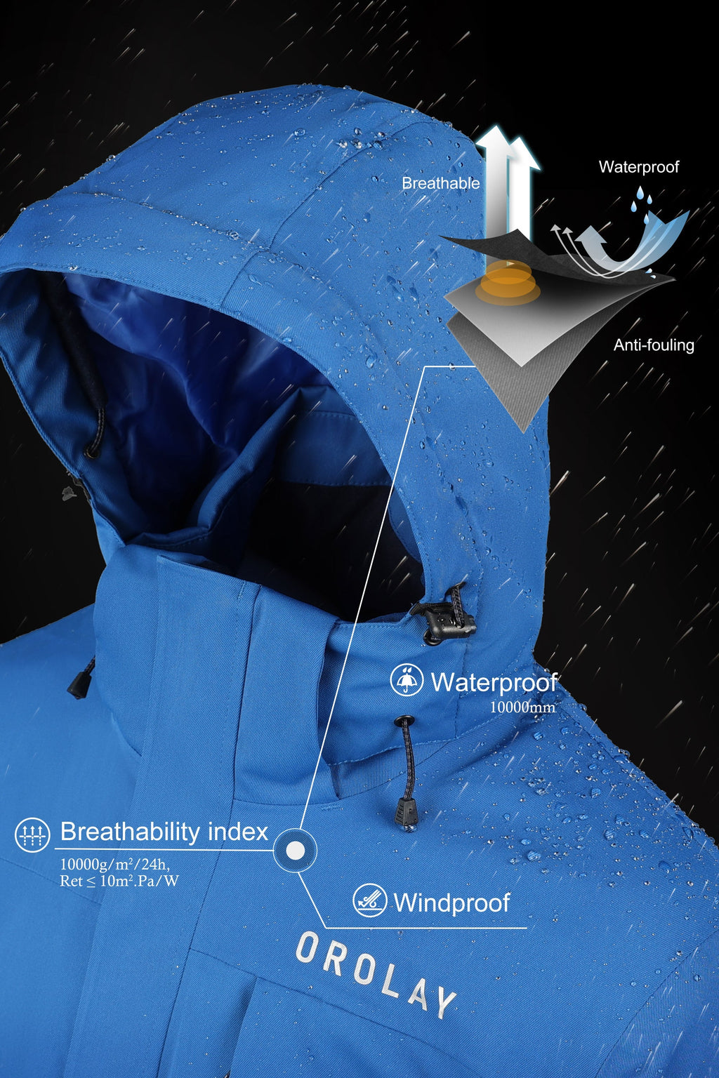 Hot-Sale Mountain Waterproof Ski Jacket