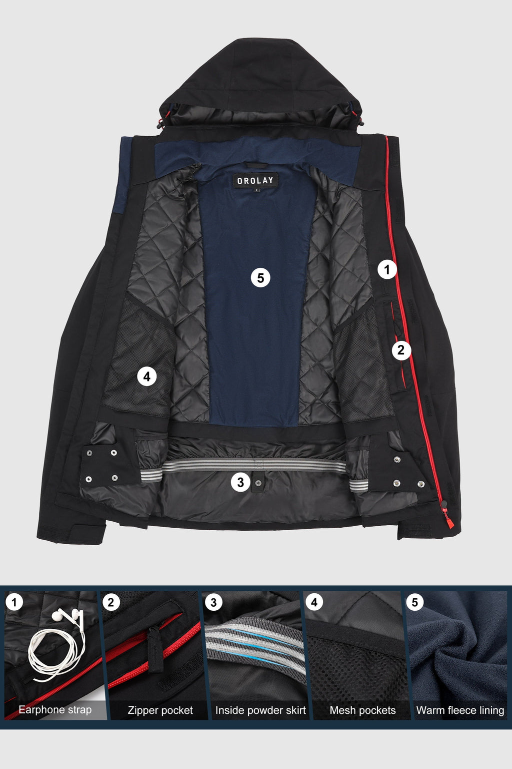 Hot-Sale Mountain Waterproof Ski Jacket