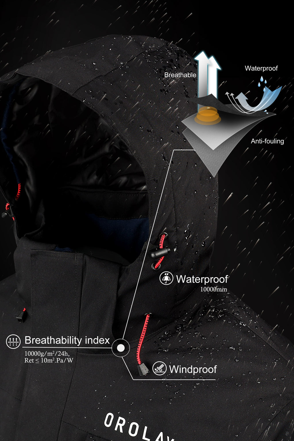 Hot-Sale Mountain Waterproof Ski Jacket