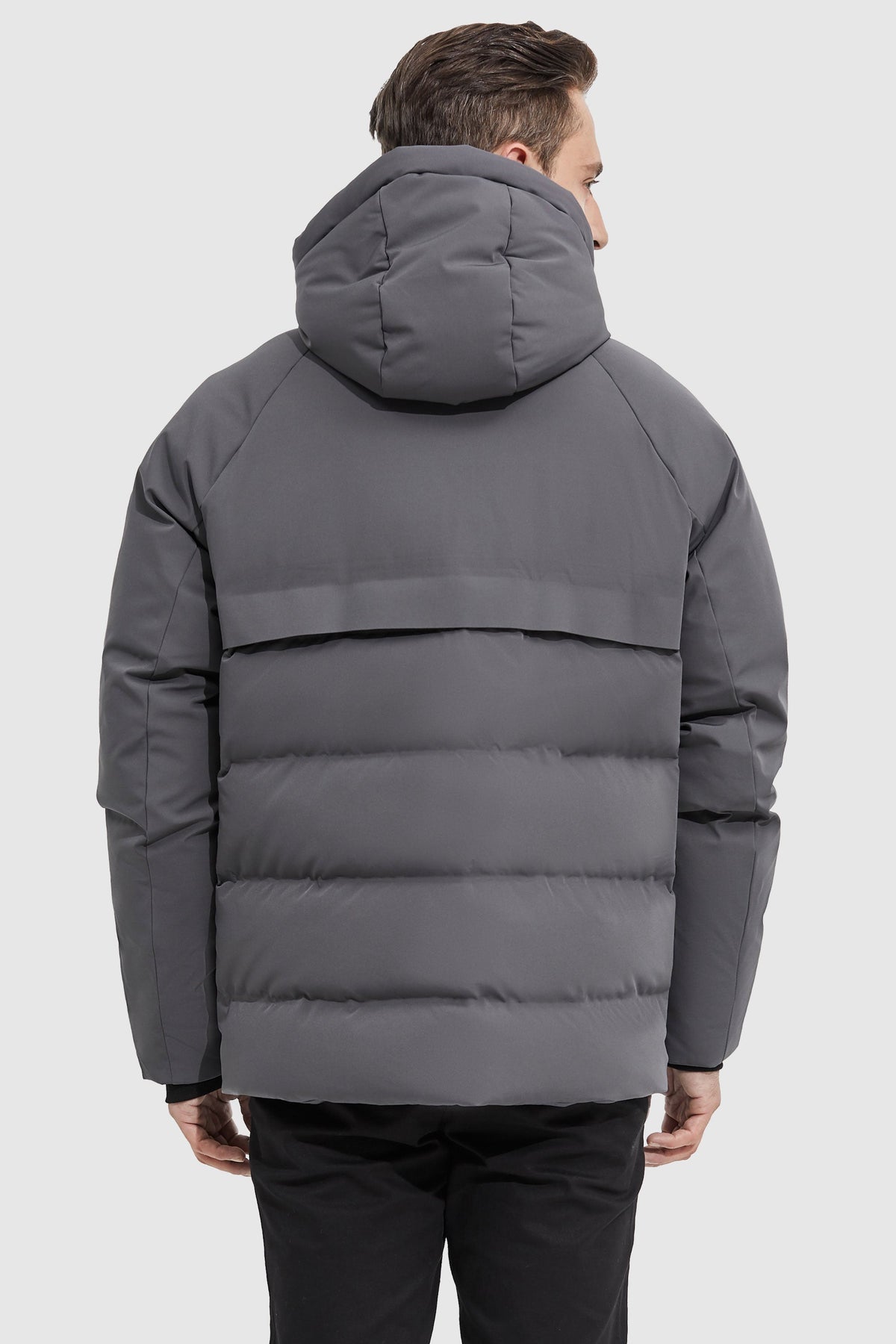 Hot-Sale Winter Hood Ribbed Cuff Down Jacket