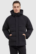 Hot-Sale Winter Hood Ribbed Cuff Down Jacket
