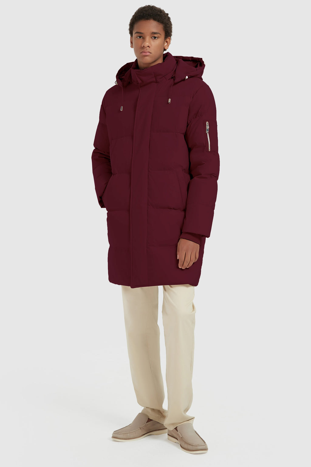 Hot-Sale Zip Up Snap Button Thickened Down Jacket