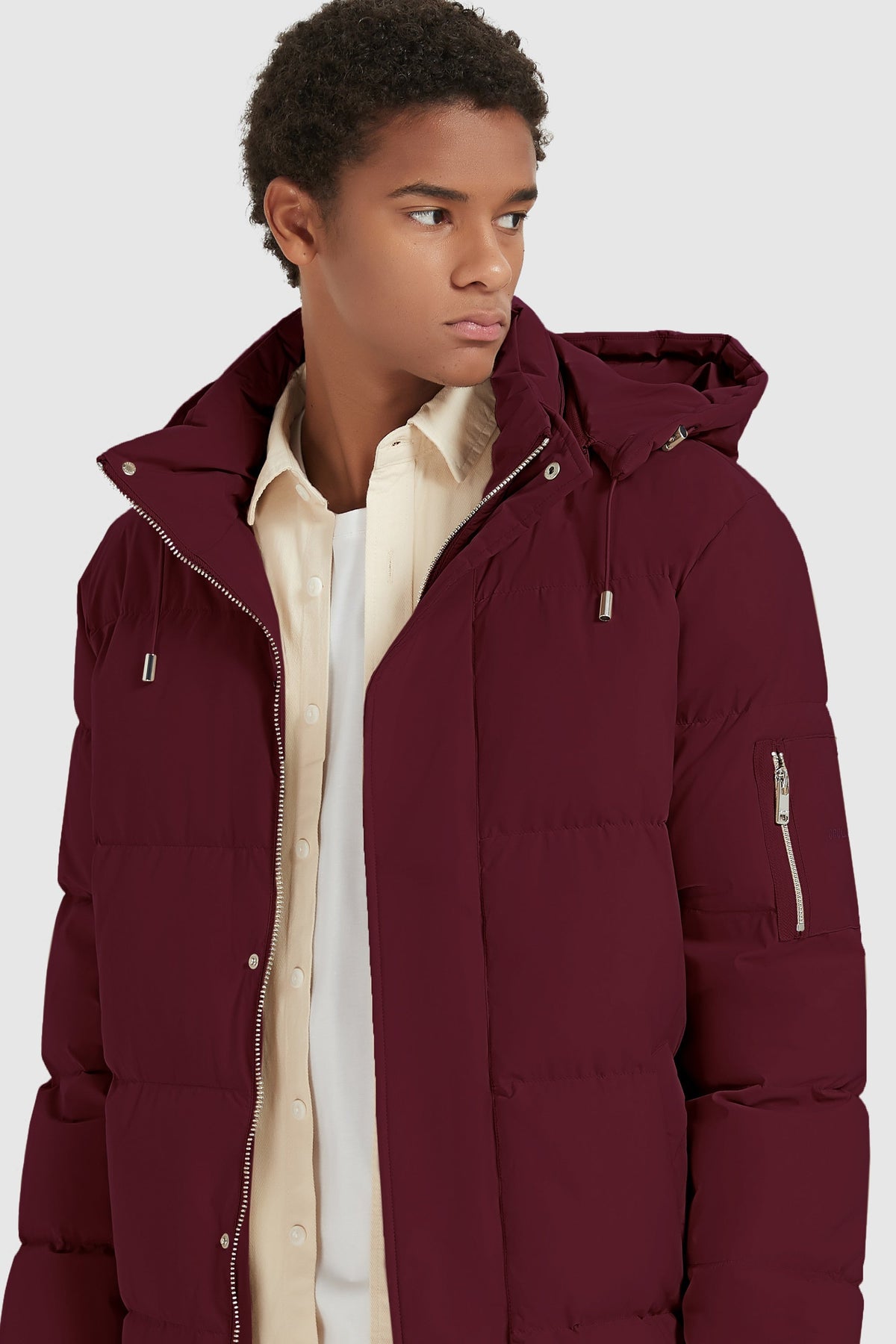 Hot-Sale Zip Up Snap Button Thickened Down Jacket