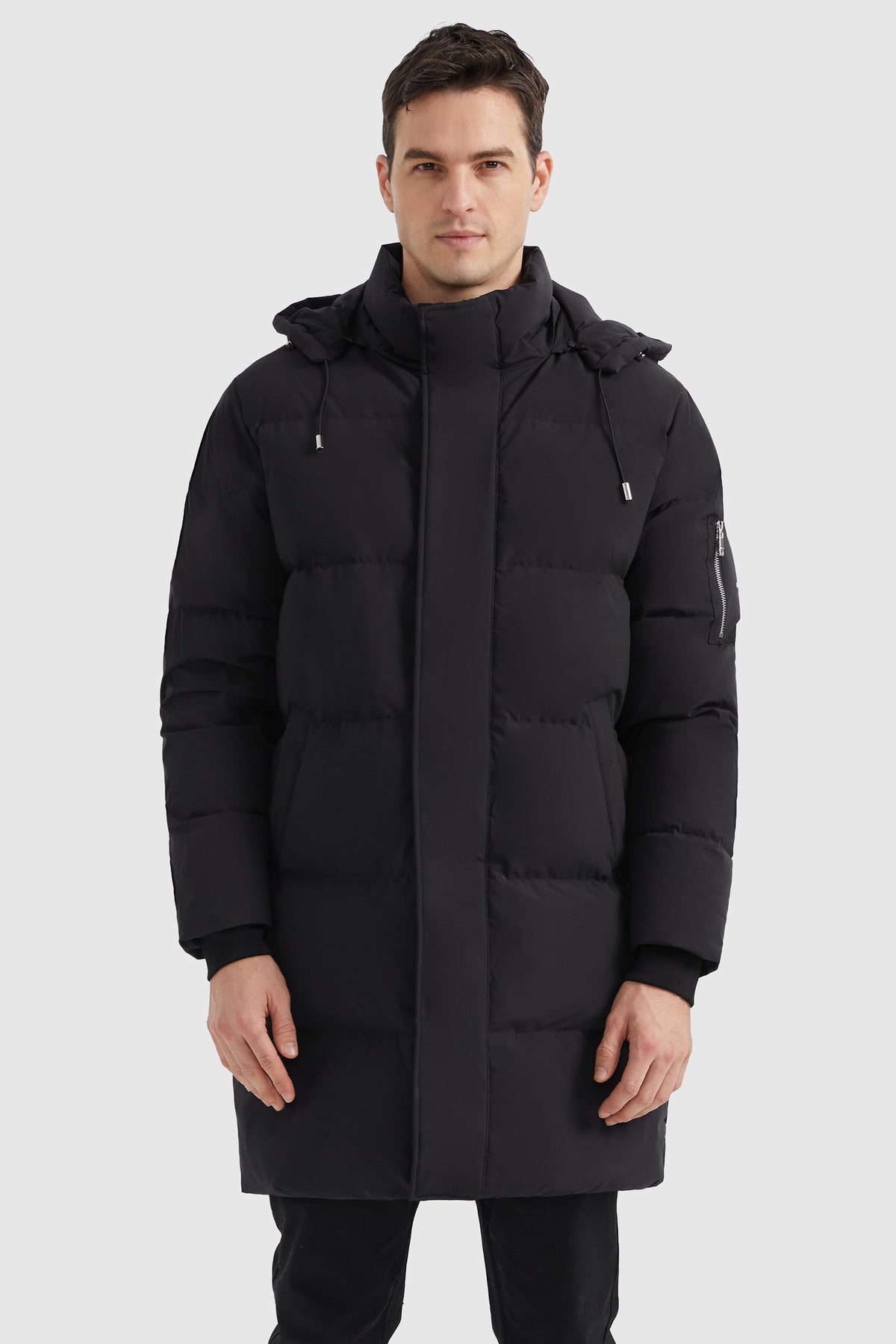 Hot-Sale Zip Up Snap Button Thickened Down Jacket