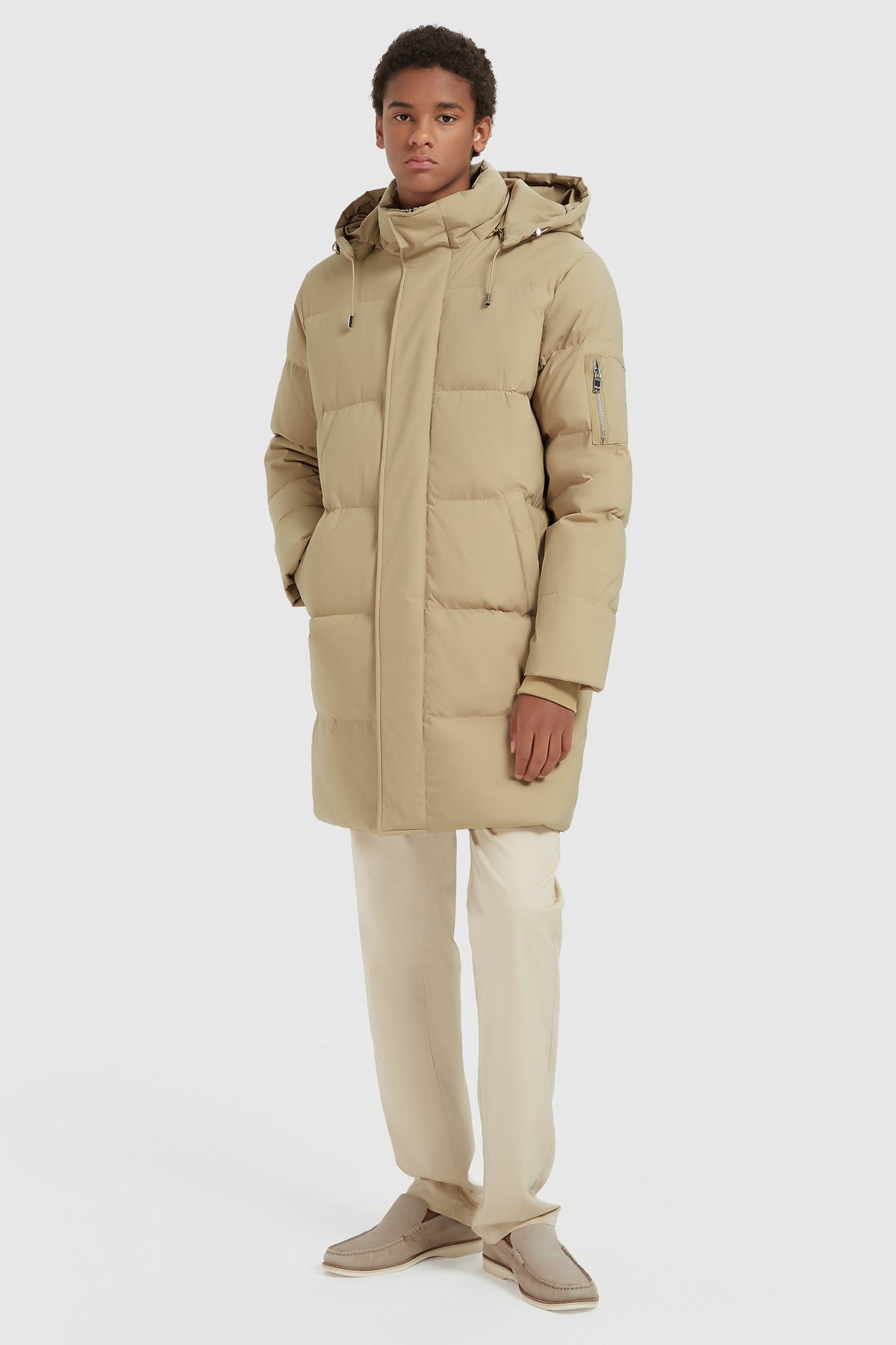 Hot-Sale Zip Up Snap Button Thickened Down Jacket