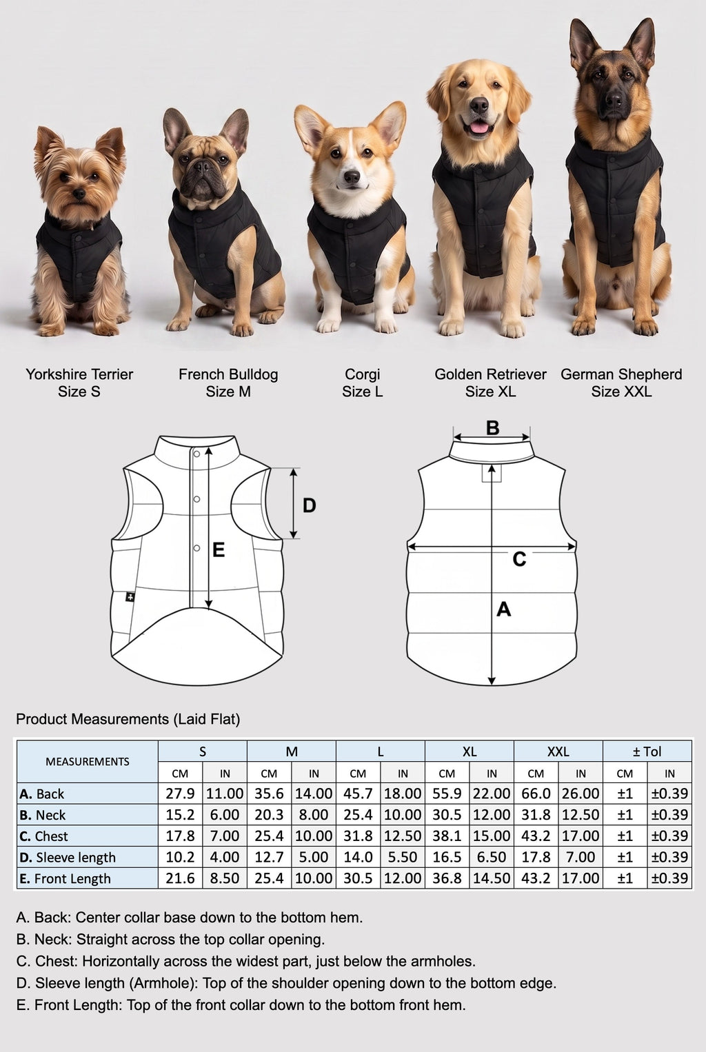 Hot-Sale Pet Puffer Jacket