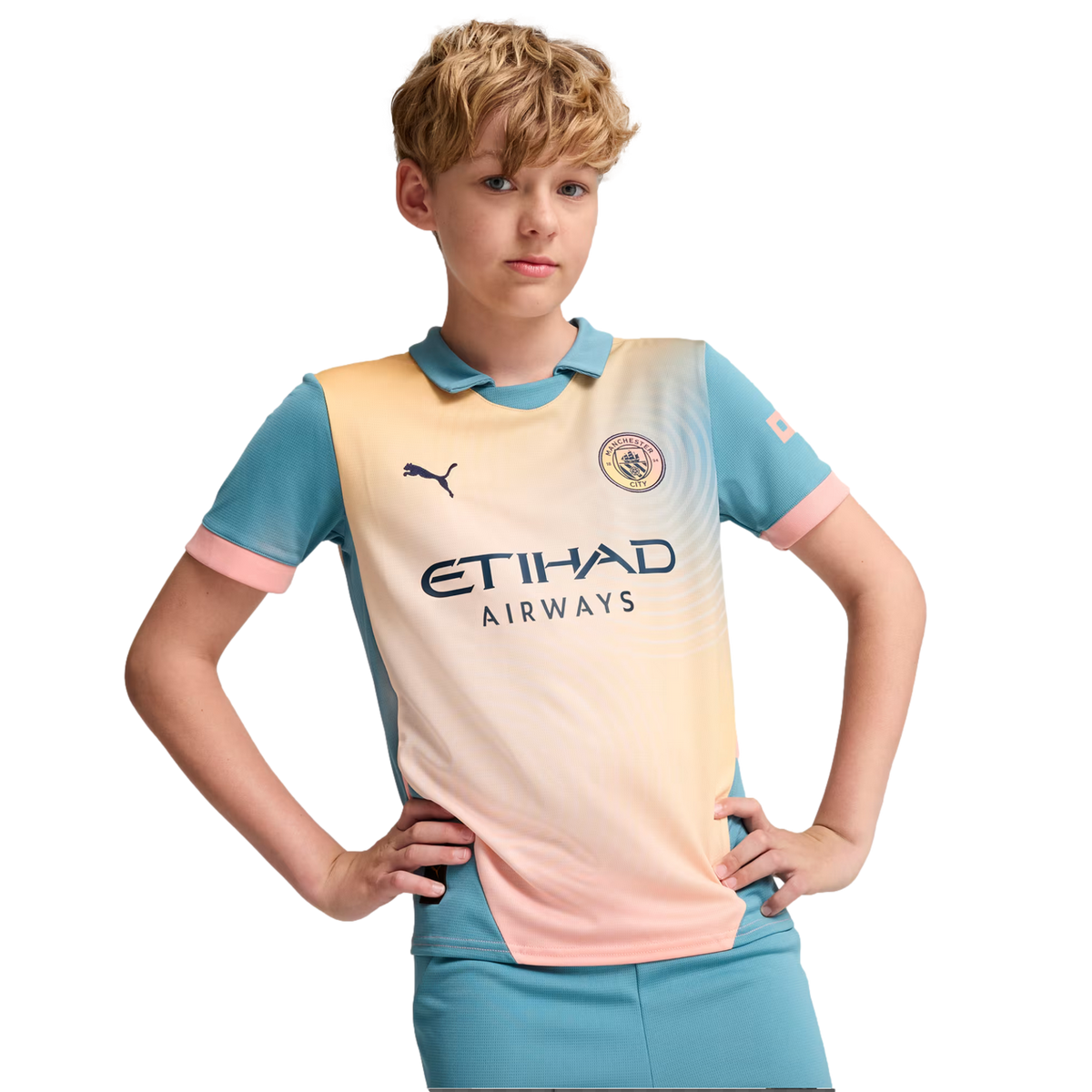2026 New Arrival Manchester City 24/25 Youth Fourth Jersey
