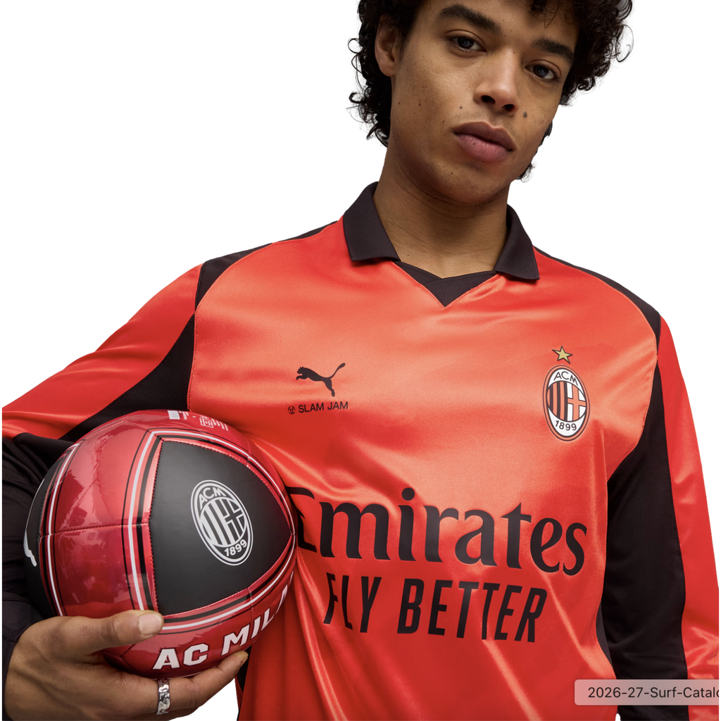 2026 New Arrival Puma AC Milan x Slam Jam 25/26 Long Sleeve Jersey