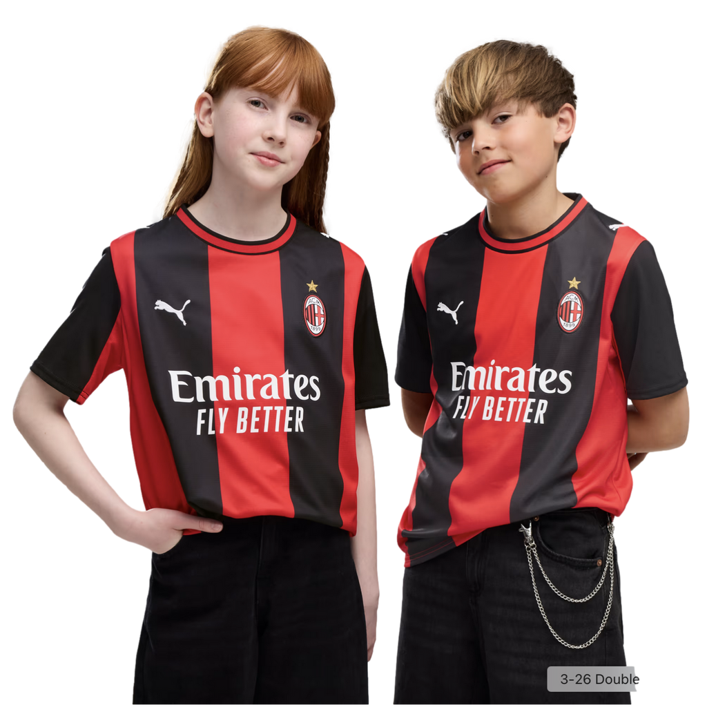2026 New Arrival Puma AC Milan 26/27 Youth Home Jersey