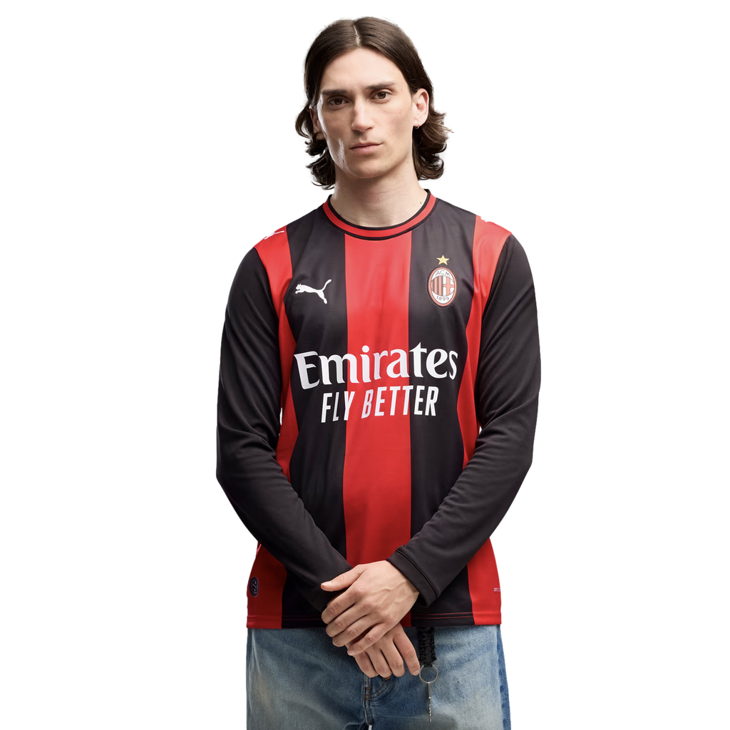 2026 New Arrival Puma AC Milan 26/27 Long Sleeve Home Jersey