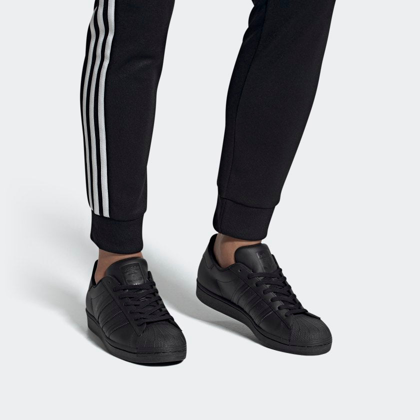 New Arrival Adidas Original SUPERSTAR FOUNDATION Men - CBLACK/CBLACK