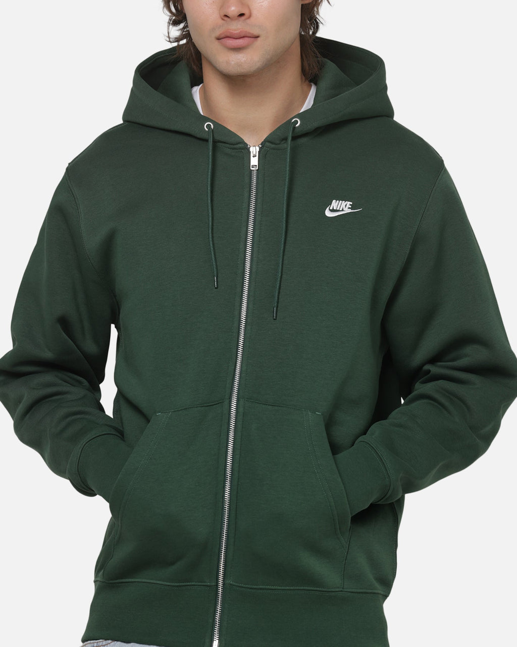 Top Seller Nike Club BB Full-Zip Hoodie Forest Green
