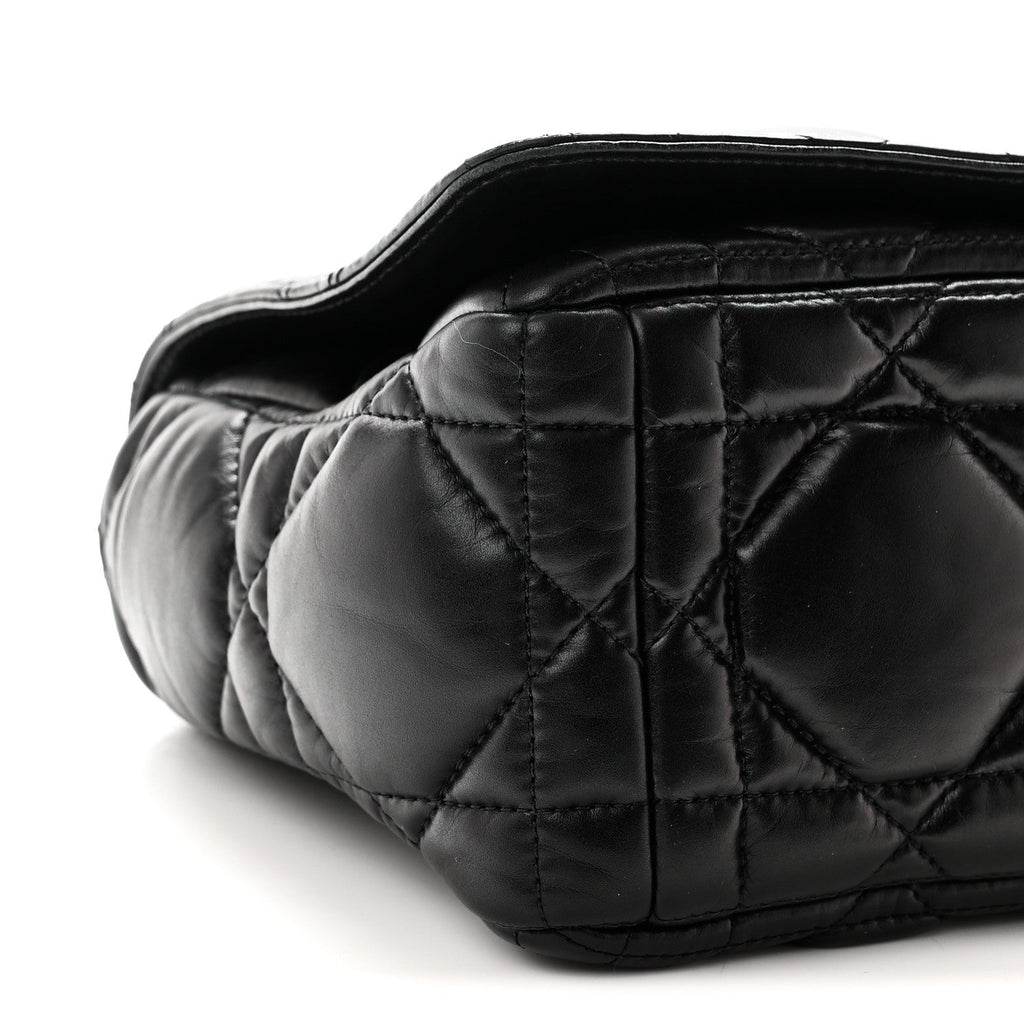 Calfskin Macrocannage Large Caro Bag Black AT My store