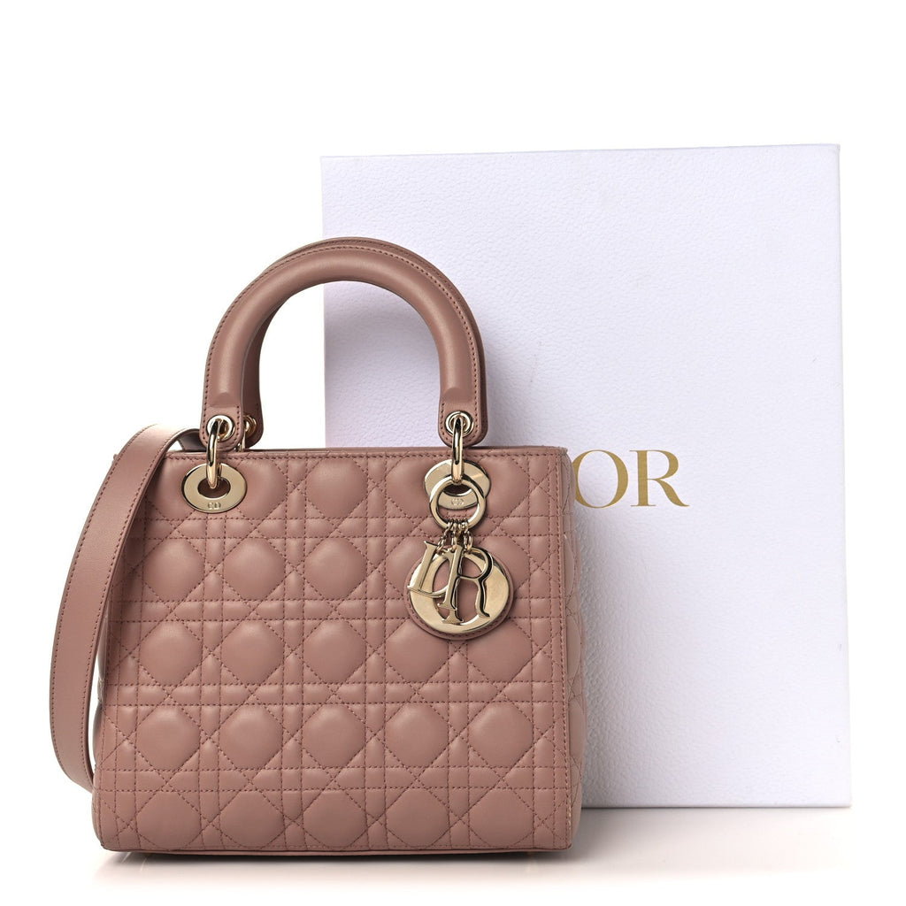 Lambskin Cannage Medium Lady Dior Fard AT My store
