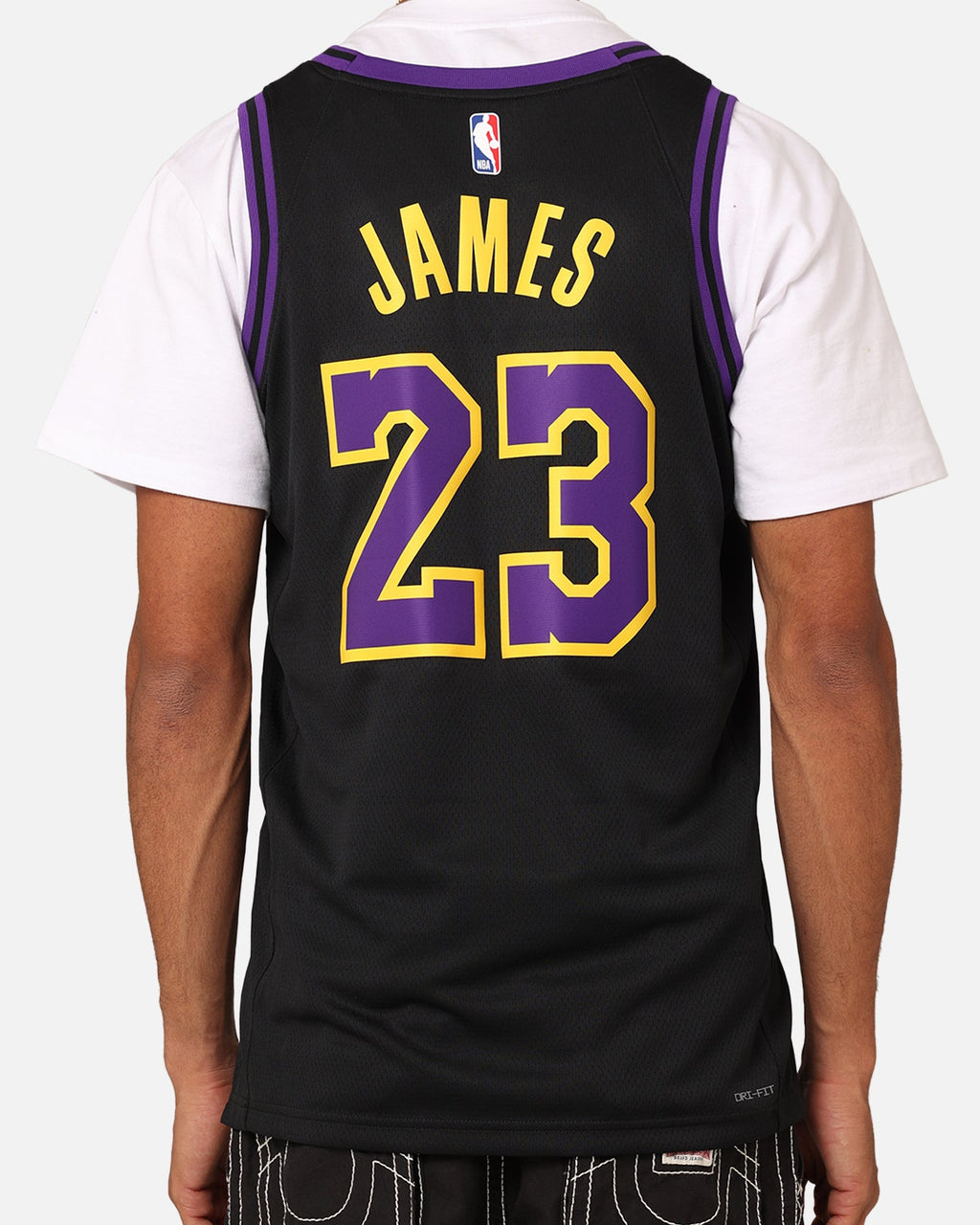 Top Seller Nike Los Angeles Lakers Lebron James Dri-FIT Swingman Jersey Black