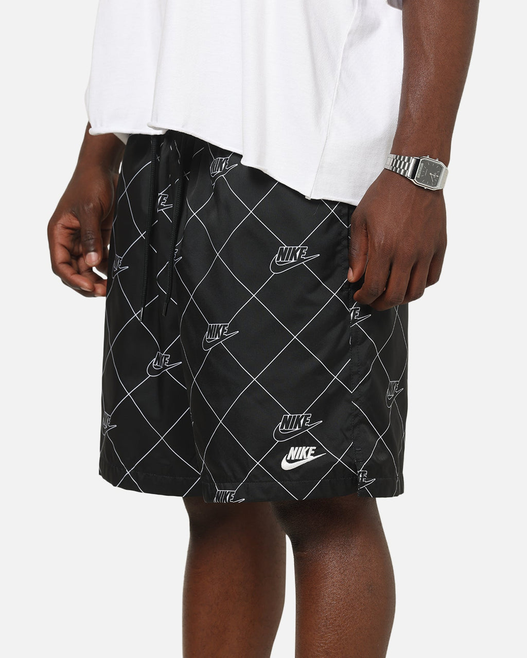 Top Seller Nike Sportswear Club Woven Flow Shorts Black/Black/White