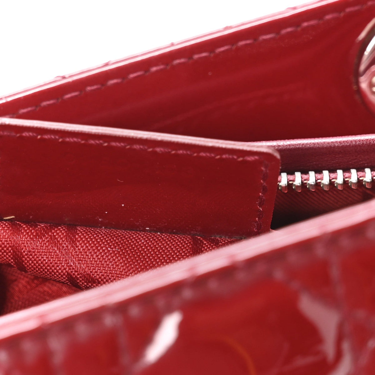Patent Cannage Medium Lady Dior Red AT My store