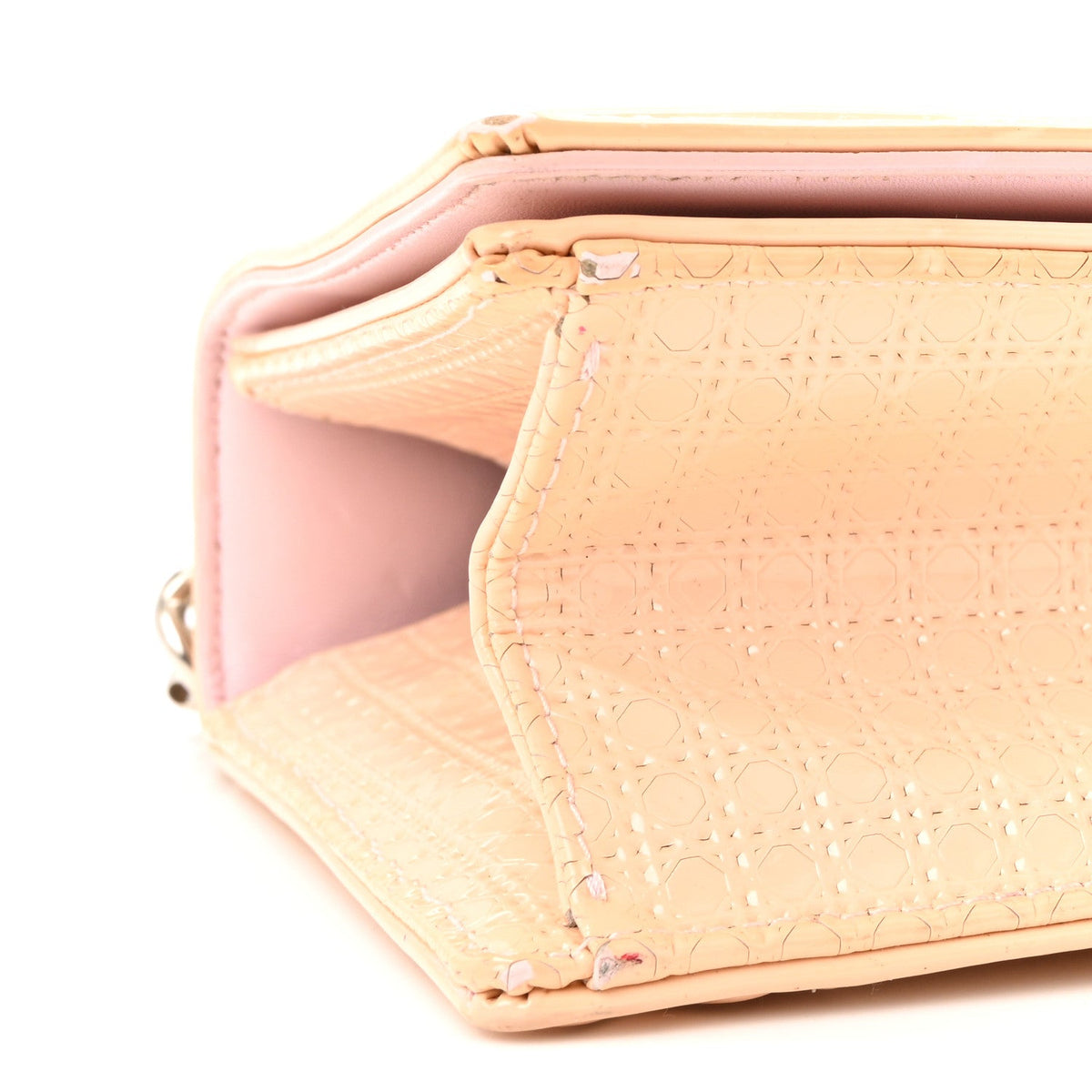 Patent Micro-Cannage Small Diorama Flap Bag Rose AT My store