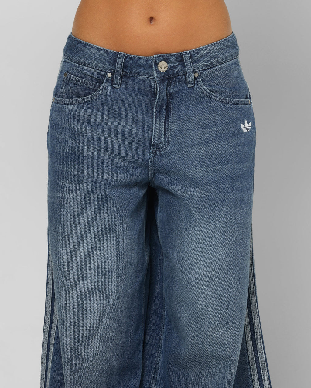 Best-Selling Adidas Women's Denim Wide Pants Indigo Denim