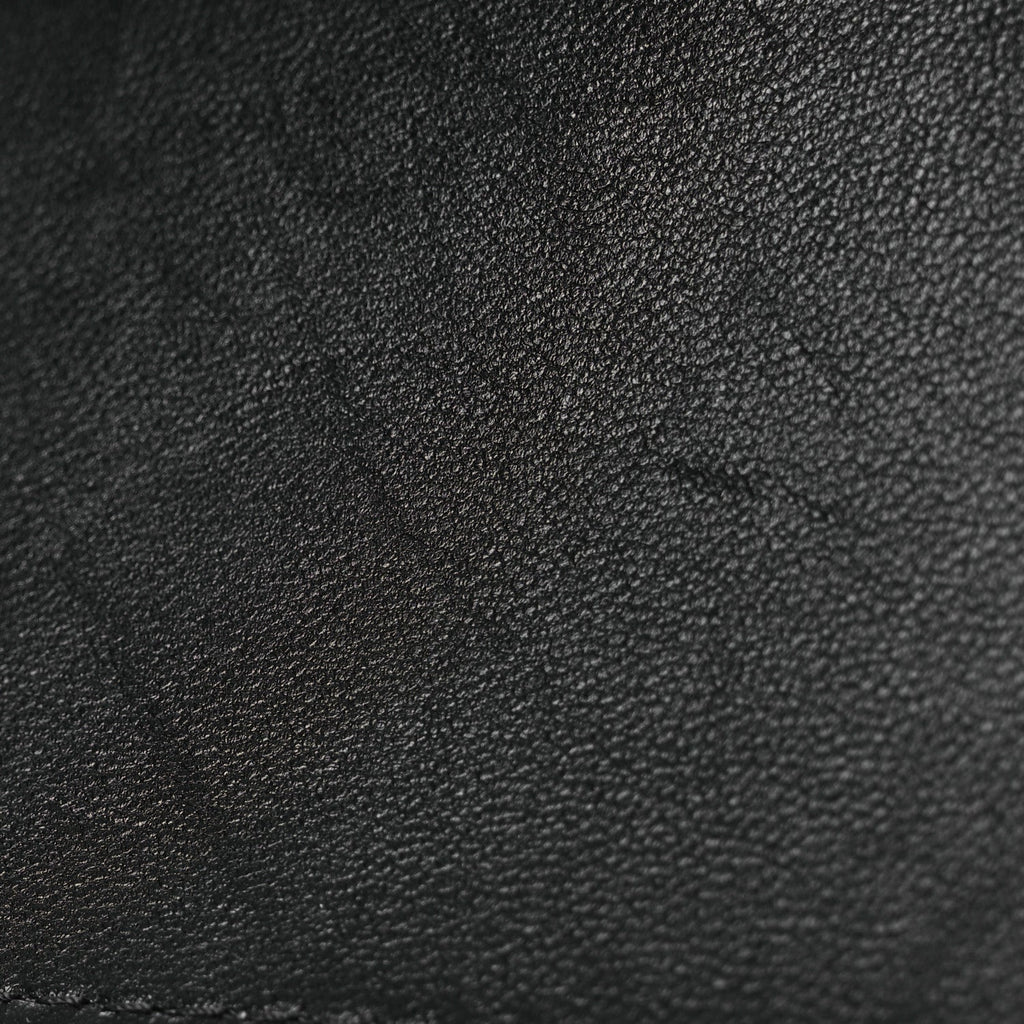 Lambskin Chevron Quilted Medium Double Flap Black At My store