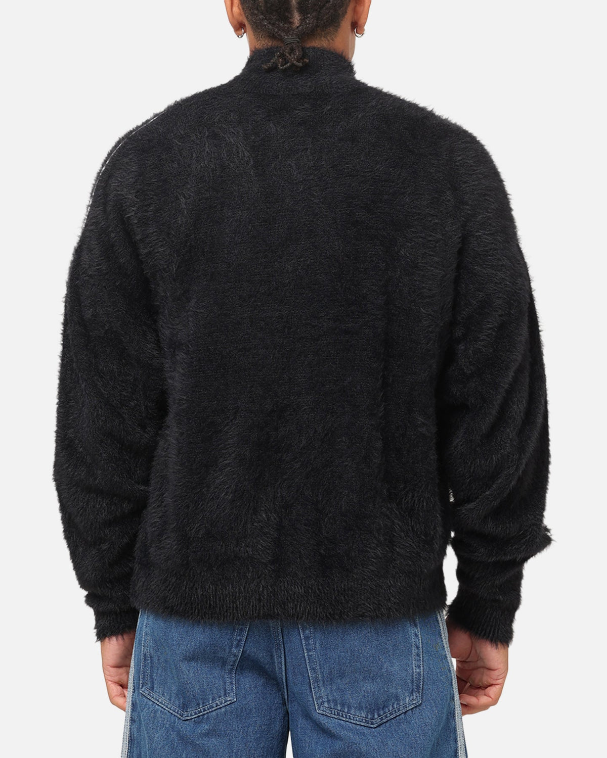 Best-Selling Adidas Faux Mohair Classic Track Top Black/Off White