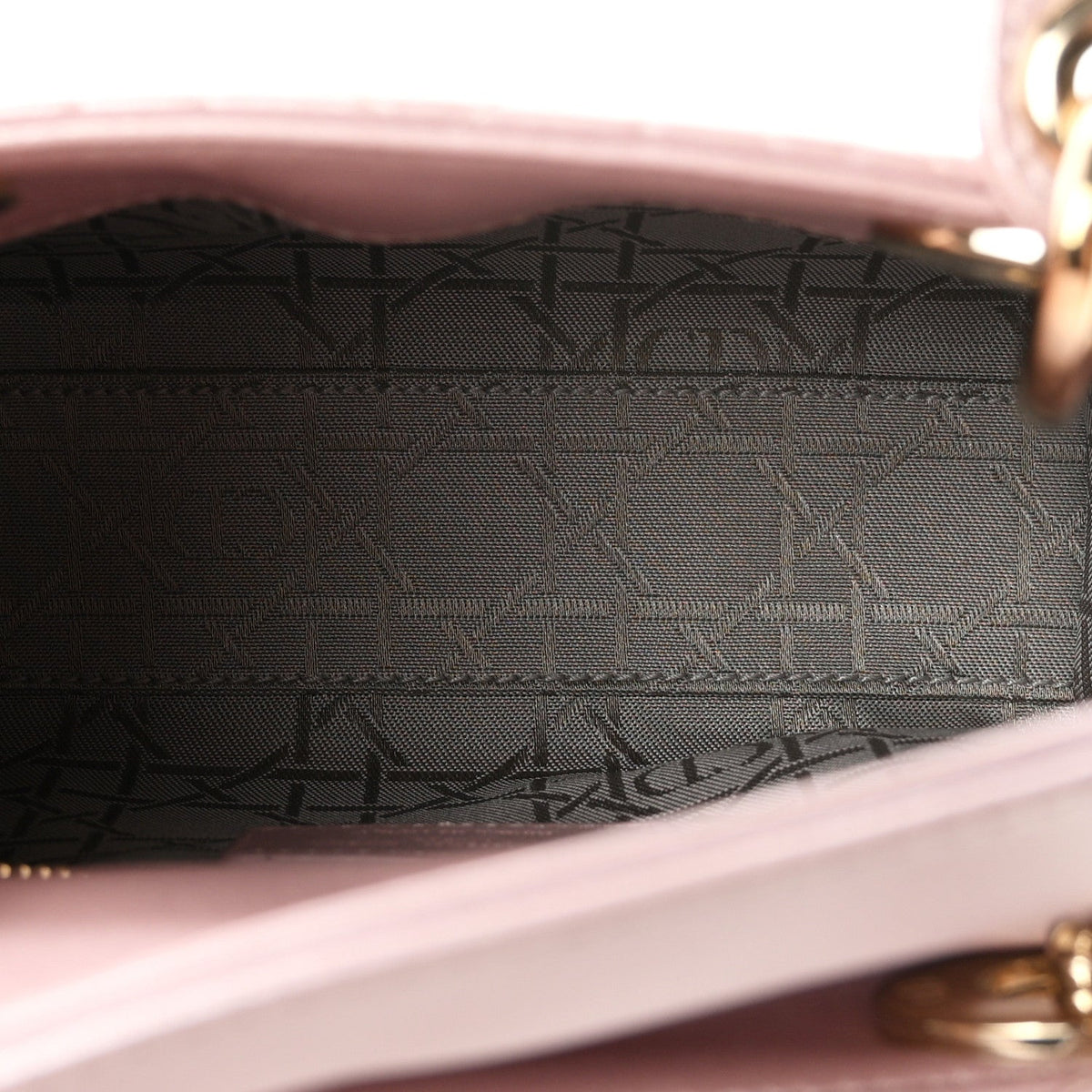 Metallic Lambskin Cannage Mini Lady Dior  Lotus AT My store